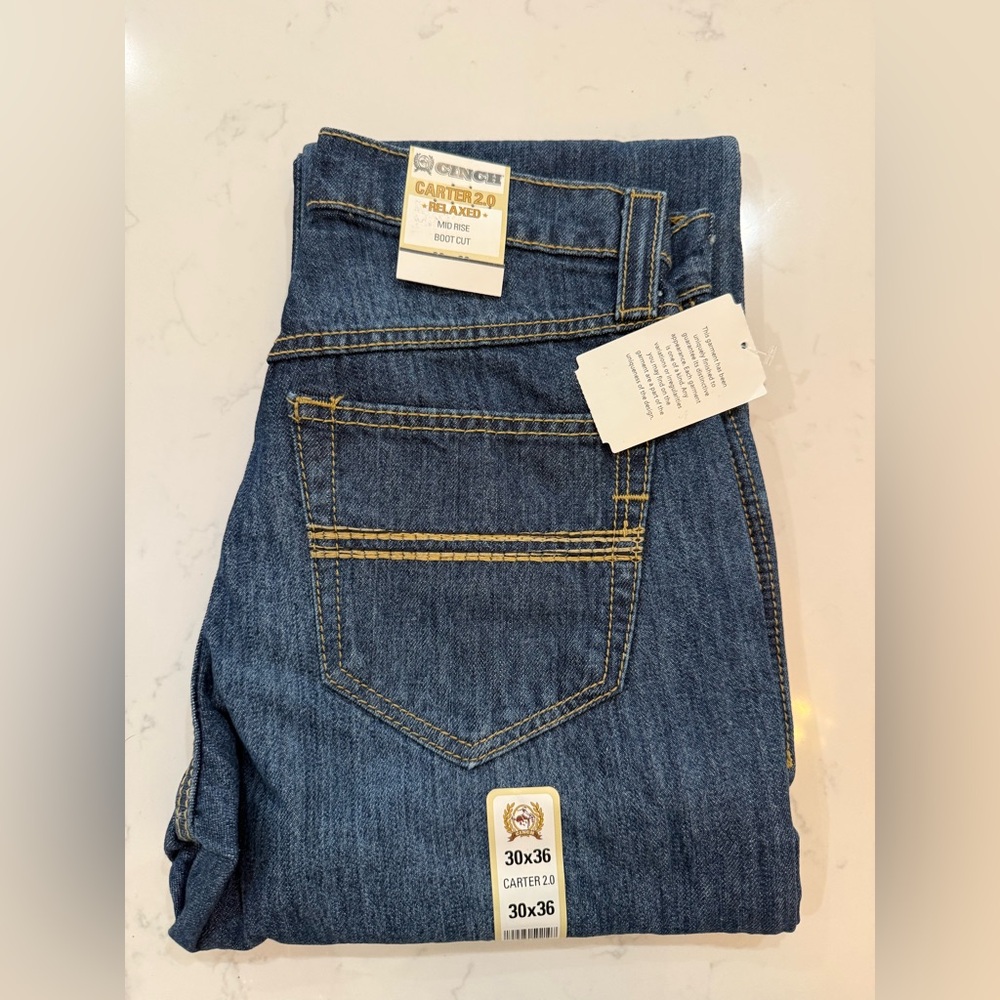 Cinch Carter 2.0 Mid Rise Boot Cut Jeans